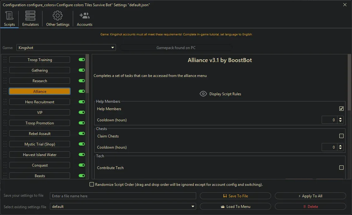 Kingshot Bot - Alliance